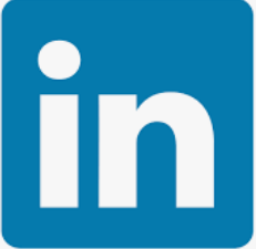 Image of Linked In social media logo and link